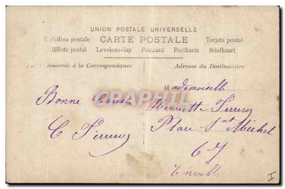 CPA Cloche Enfant  — Verso