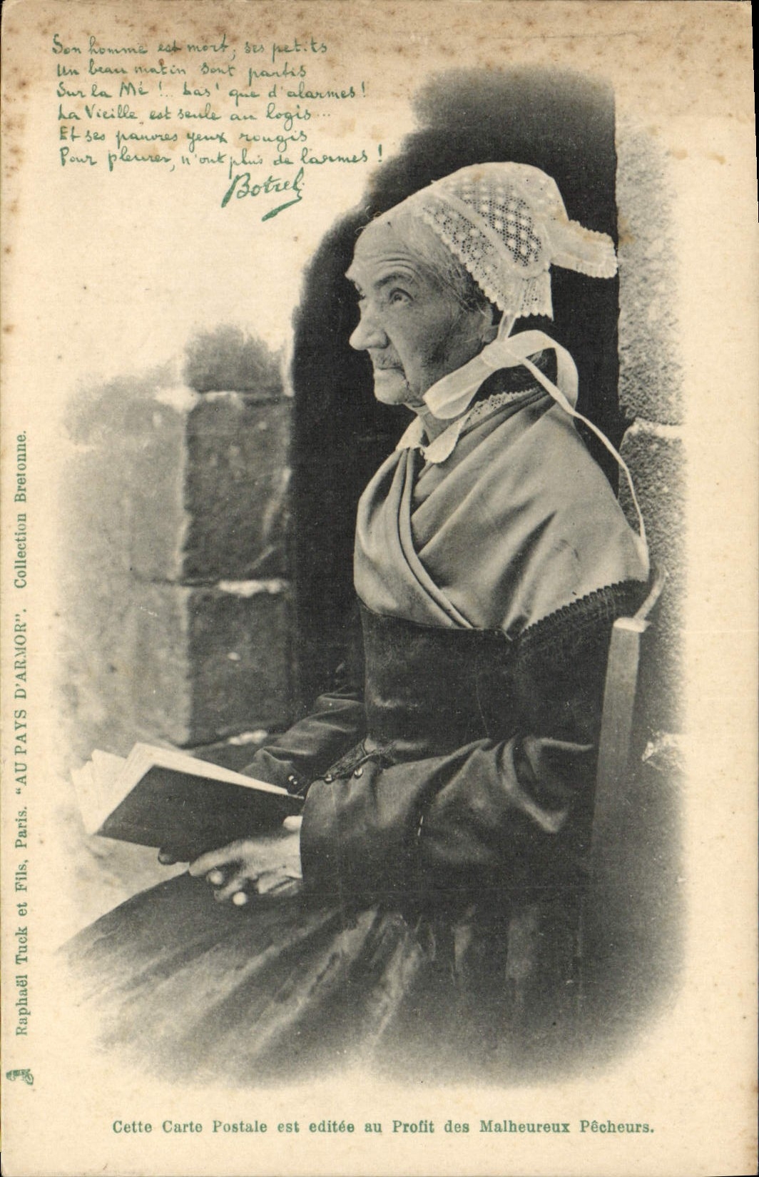CPA Folklore Botrel Femme 