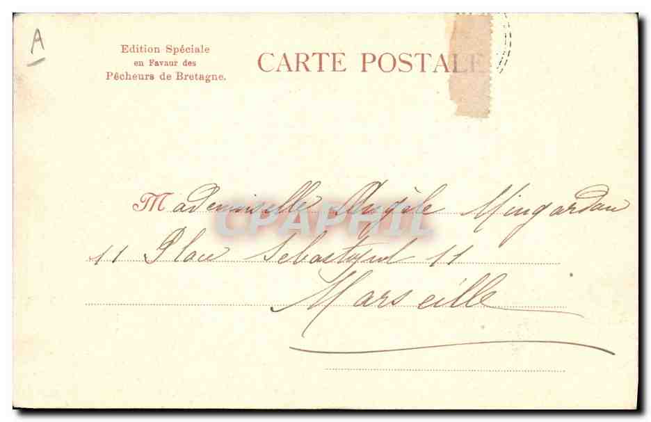 CPA Folklore Botrel Femme  — Verso