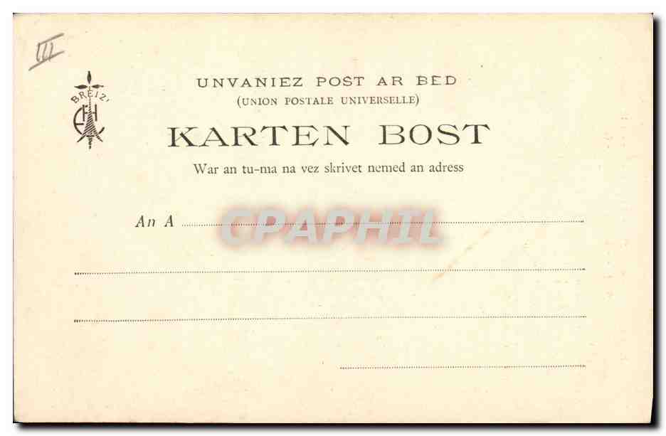 CPA Folklore Les chansons illustrees de Th Botrel le petit goret Cochon Porc — Verso