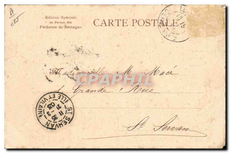 CPA Folklore Botrel  — Verso