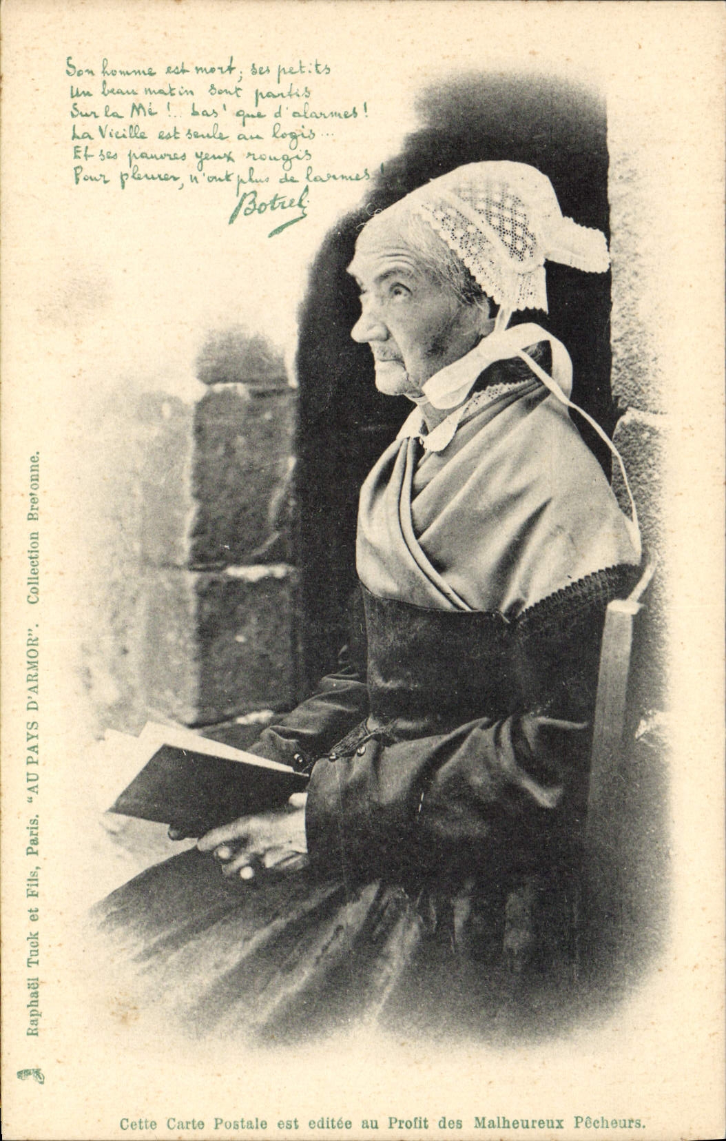 CPA Folklore Botrel Femme 