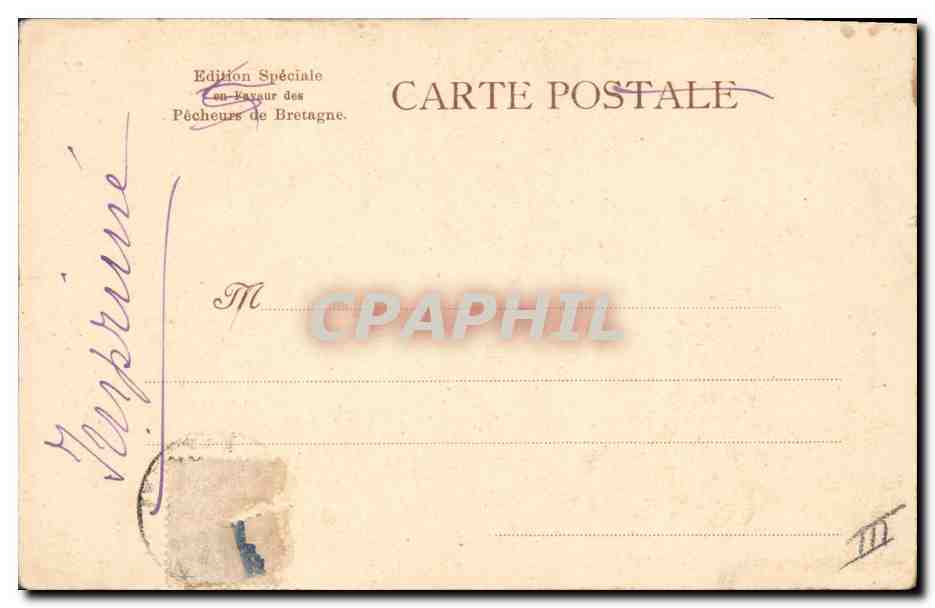 CPA Folklore Botrel Femme  — Verso