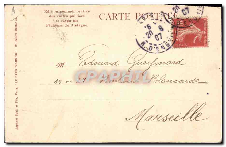 CPA Folklore Botrel Homme Vieillard  — Verso