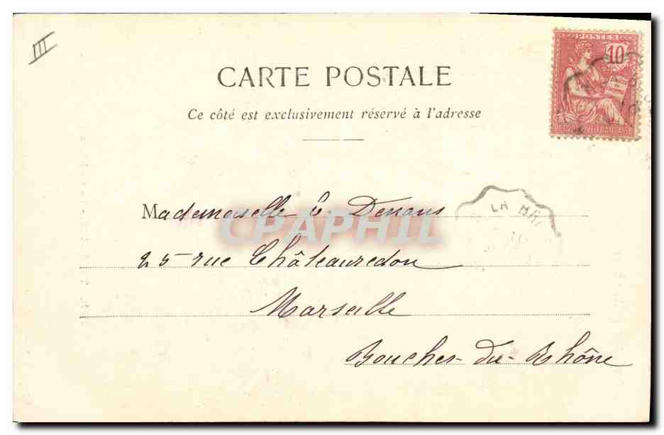 CPA Folklore Treguier La cathedrale  — Verso