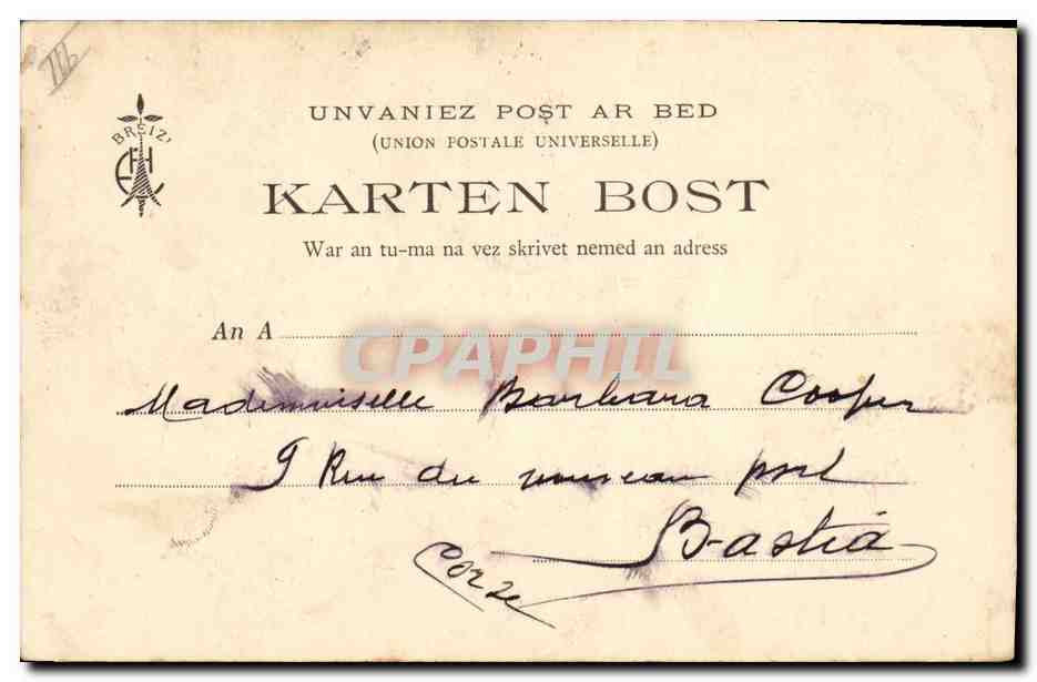 CPA Folklore Les chansons illustrees de Th Botrel Dors mon gas  — Verso