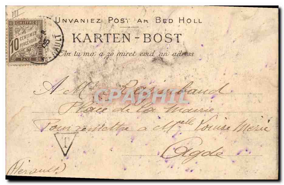 CPA Folklore Les chansons illustrees de Th Botrel La Basse Bretonne  — Verso