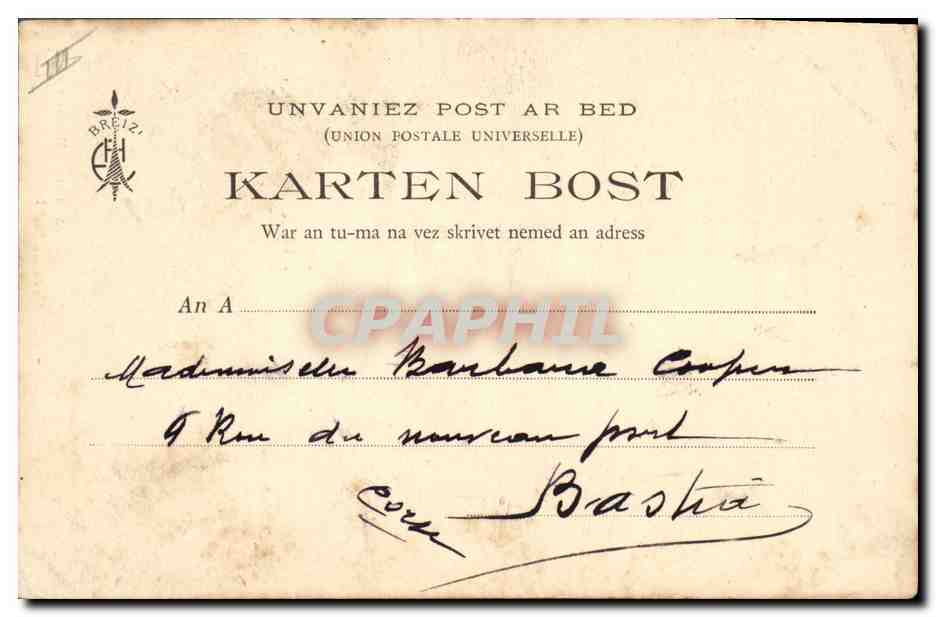 CPA Folklore Les chansons illustrees de Th Botrel Dors mon gas !  — Verso
