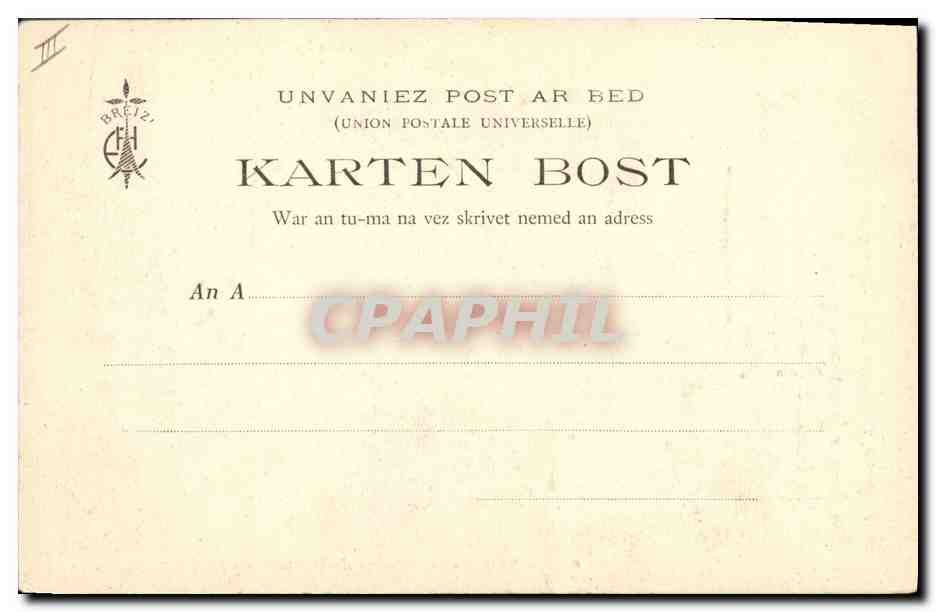 CPA Botrel Eglise et calvaire de Guimiliau  — Verso