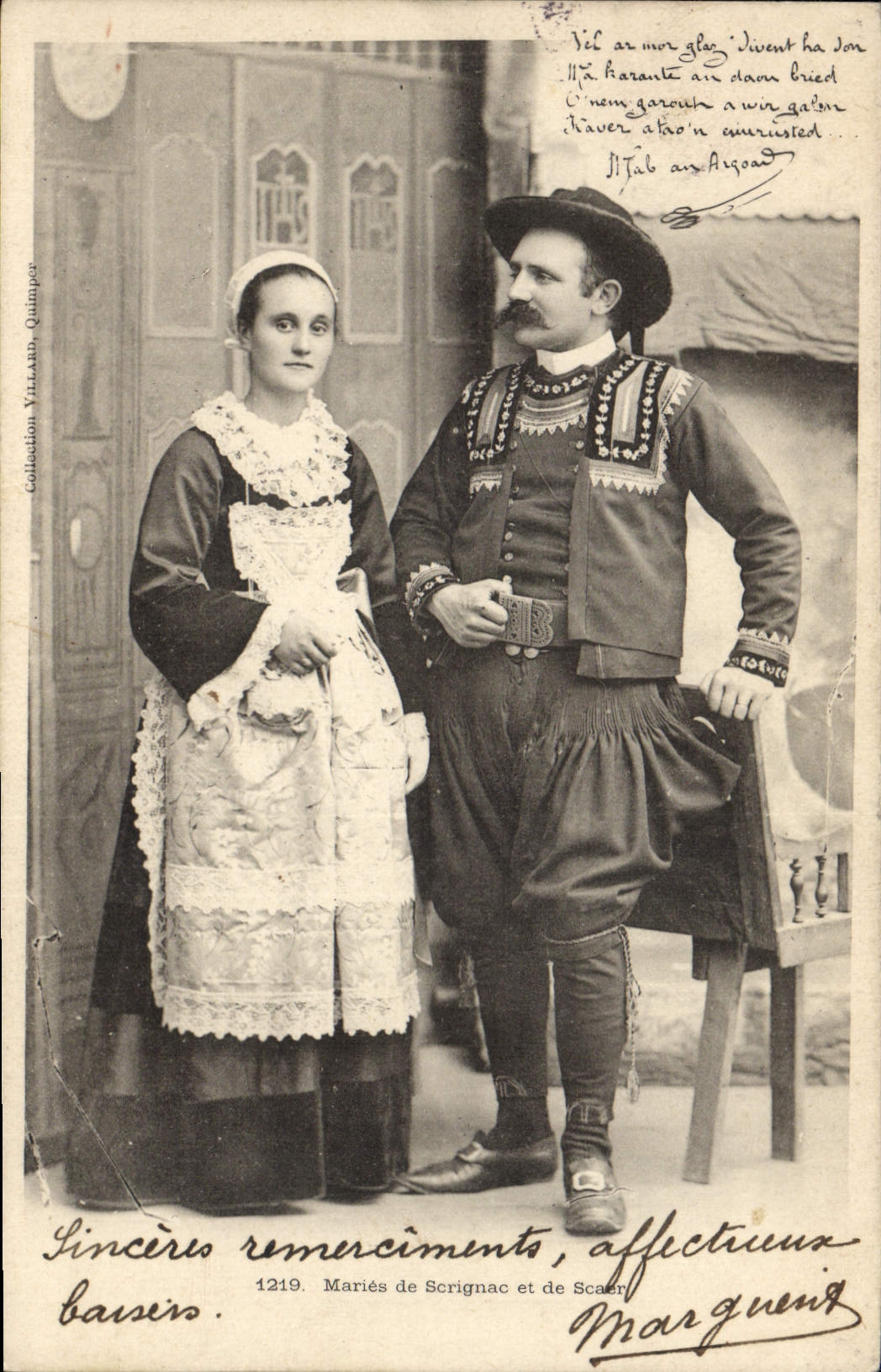 CPA Folklore Maries de Scrignac et de Scaer