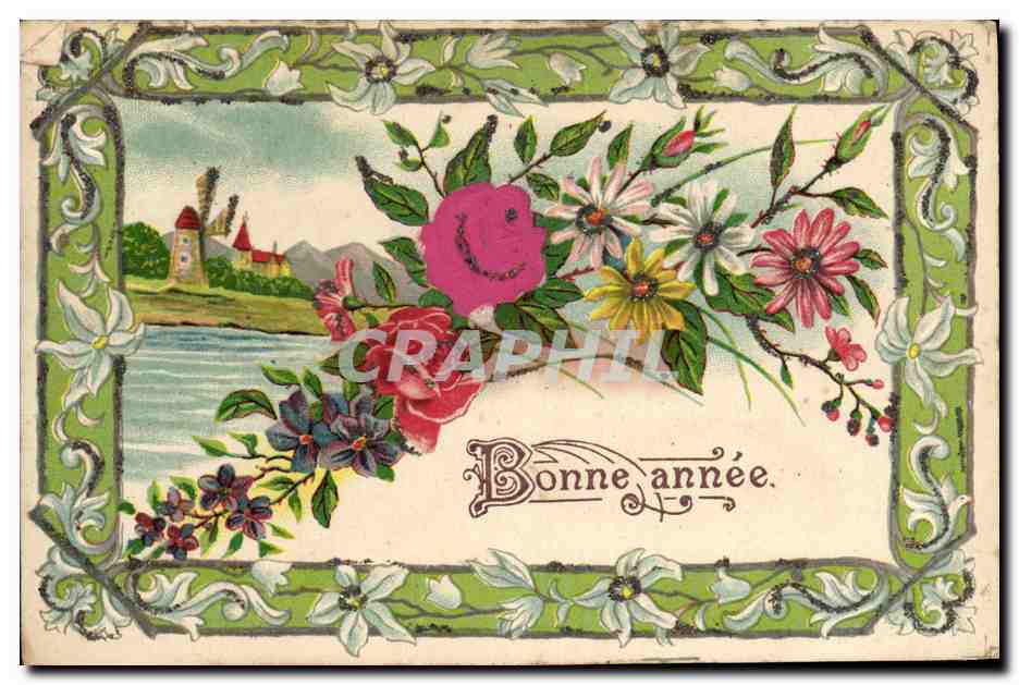 CPA Fantaisie Fleurs 