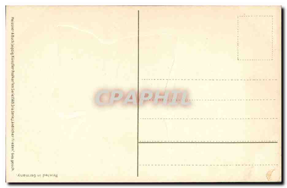 CPA Fantaisie Fleurs Femme  — Rückseite