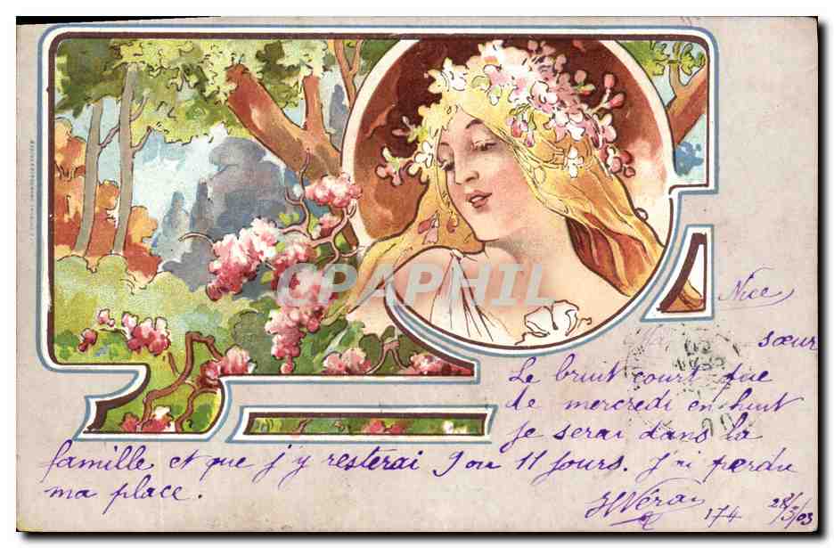 CPA Fantaisie Illustrateur Femme 