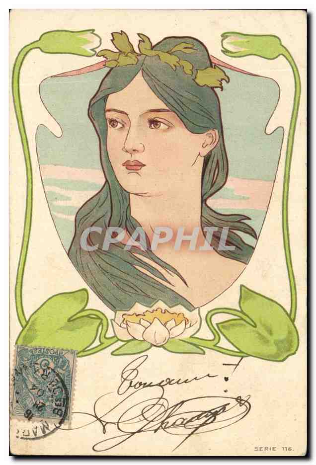 CPA Fantaisie Illustrateur Femme 