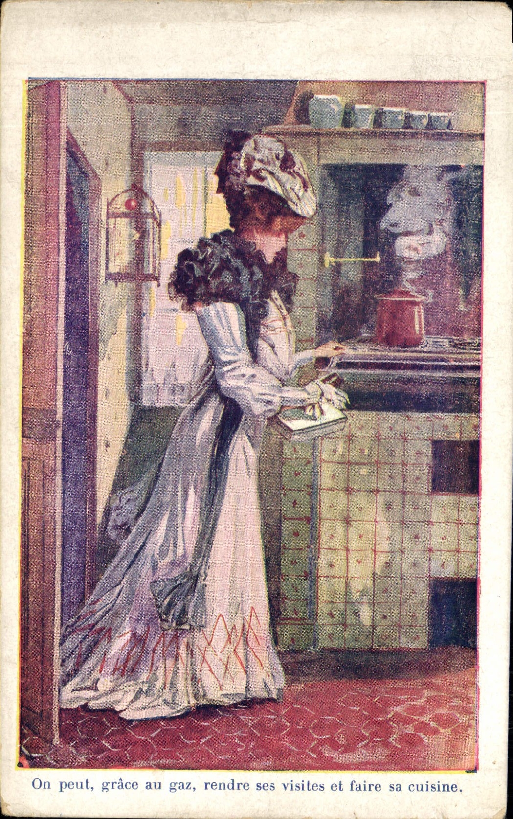 CPA Fantaisie Illustrateur Femme Cuisine 