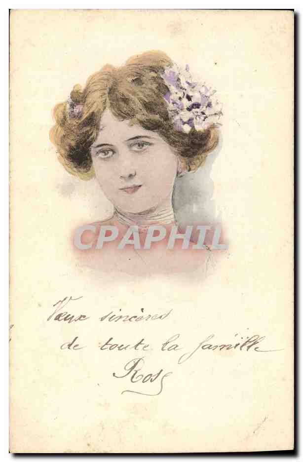 CPA Fantaisie Illustrateur Femme 