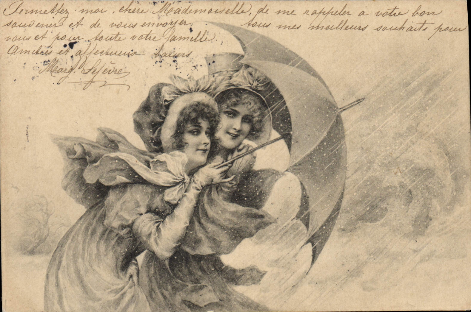 CPA Fantaisie Illustrateur Femmes