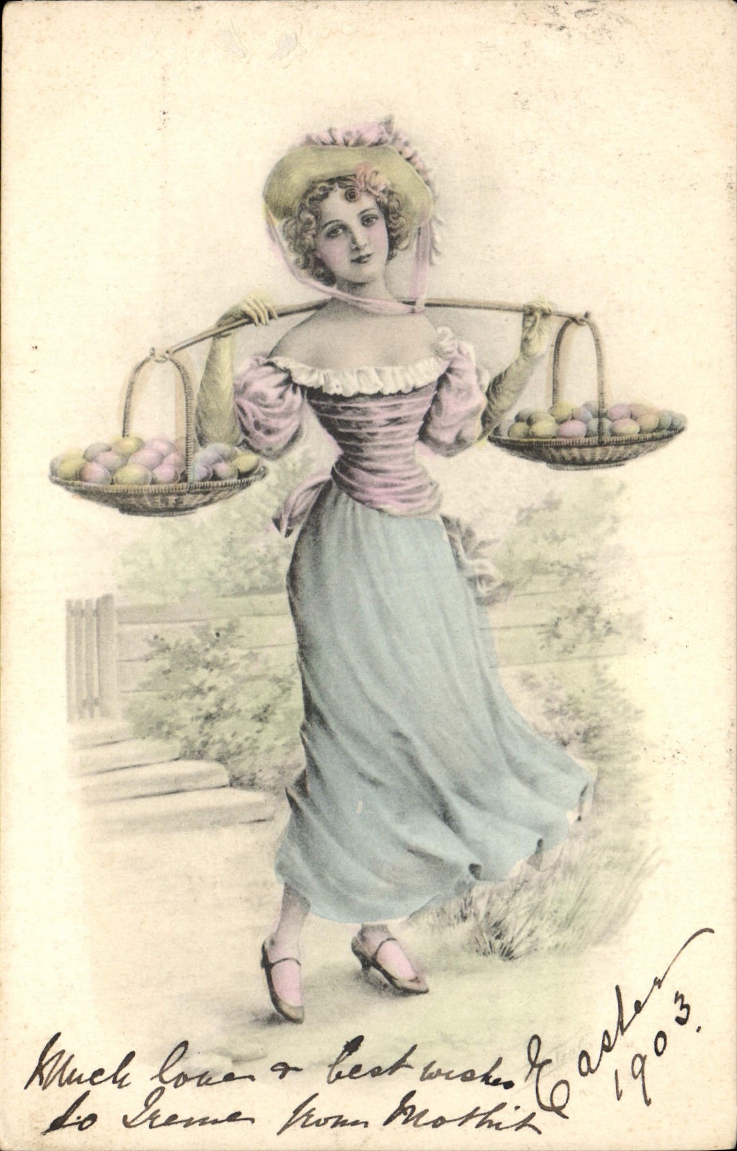 CPA Fantaisie Illustrateur Femme