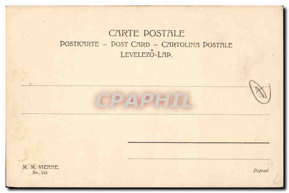 CPA Fantaisie Illustrateur Femme — Rückseite