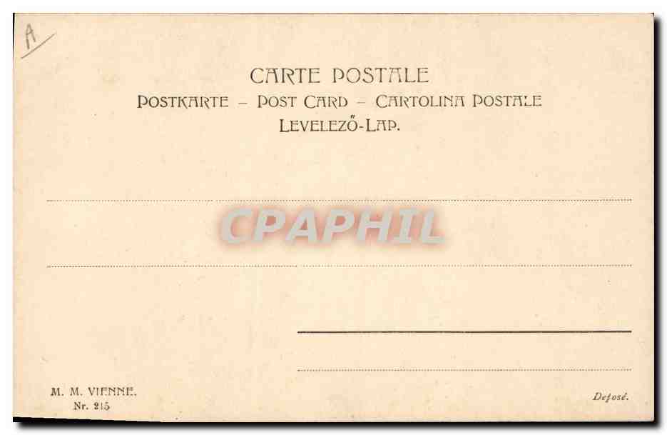 CPA Fantaisie Illustrateur Femme — Rückseite
