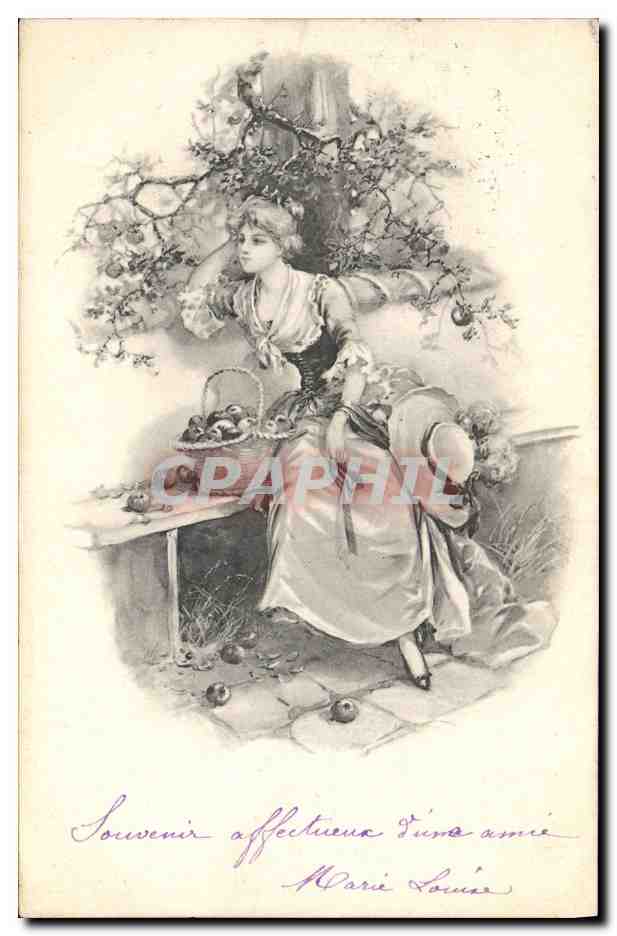 CPA Fantaisie Illustrateur Femme