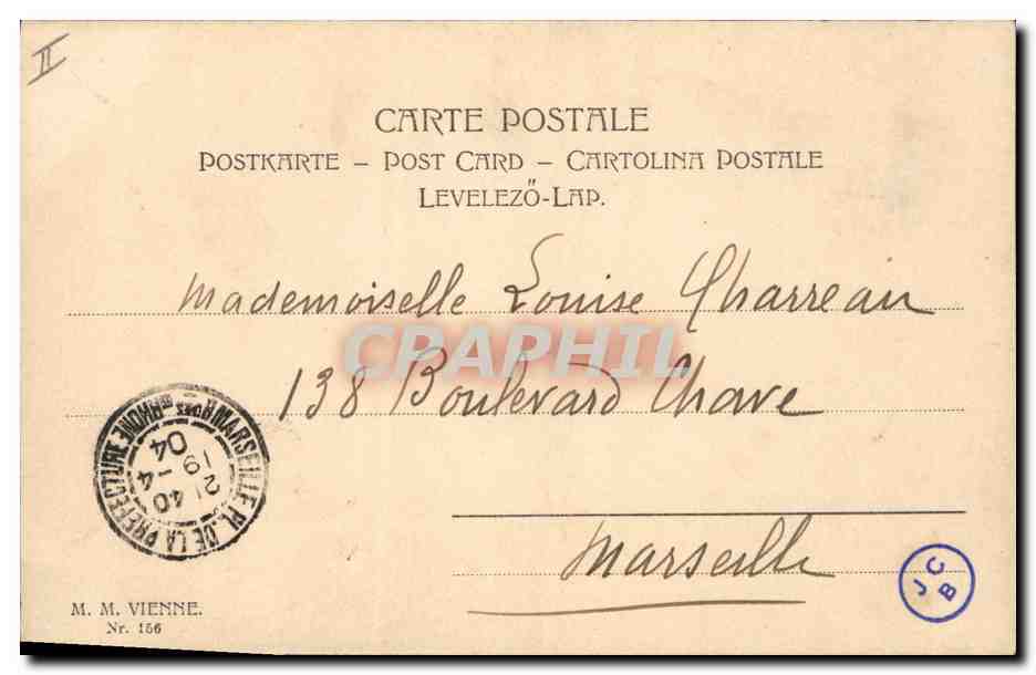 CPA Fantaisie Illustrateur Femme Enfant — Verso