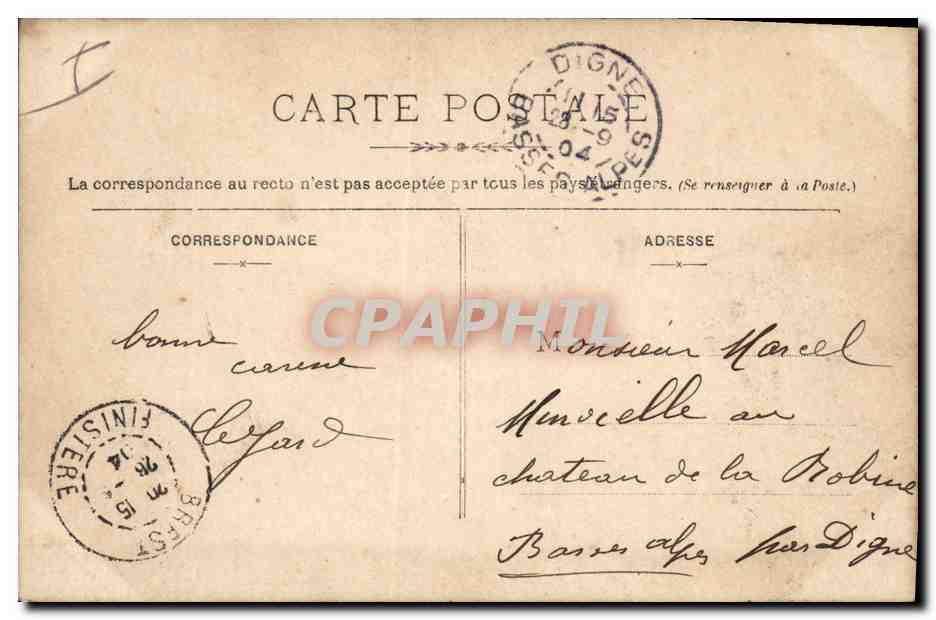 CPA Enfant  — Rückseite