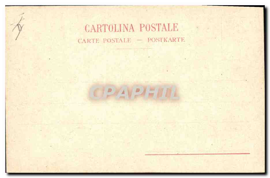 CPA Tarantella  — Rückseite