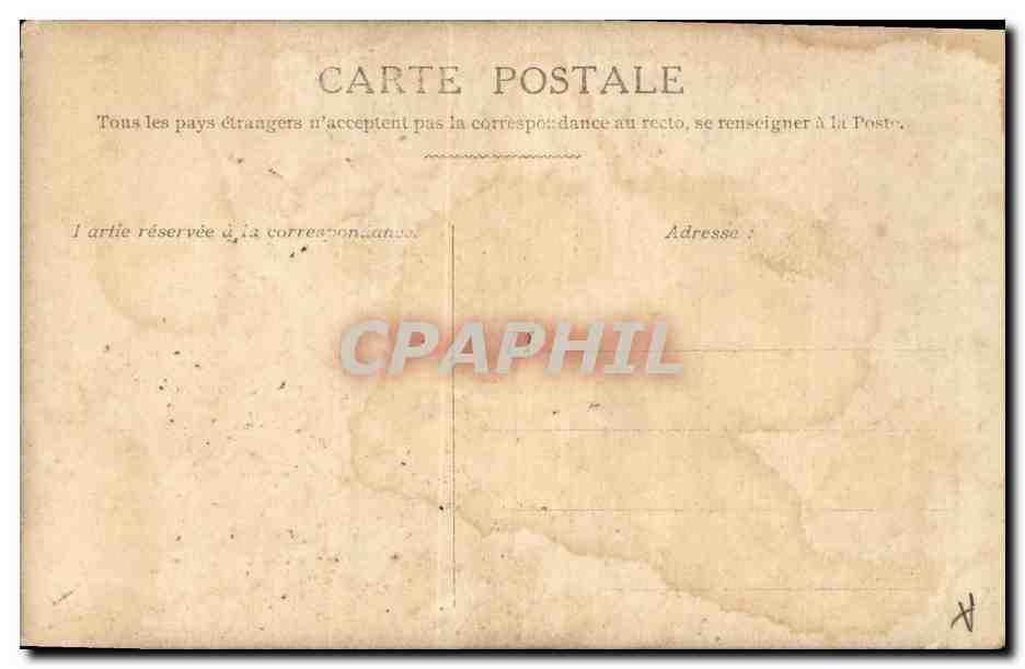 Général Sarrail — portrait militaire — éditeur non identifié, n° de série non visible — Achterkant