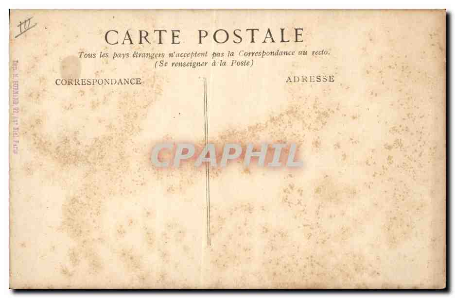 CPA Militaria General Pau  — Verso