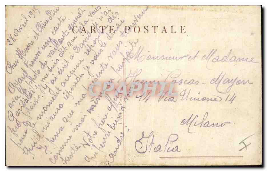 CPA Militaria  — Rückseite