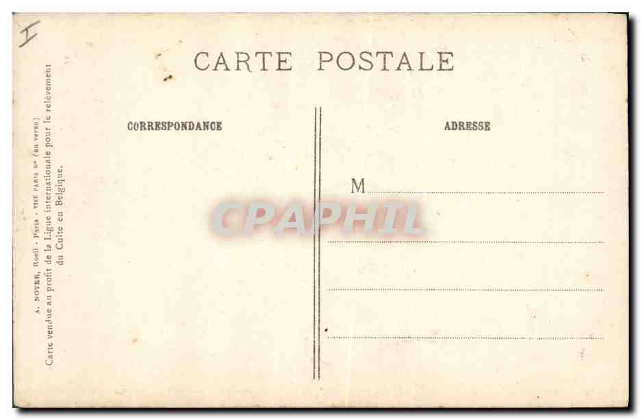 CPA Militaria Entre Nieuport et Dunkerque Roi Albert et la reine Elisabeth  — Rückseite
