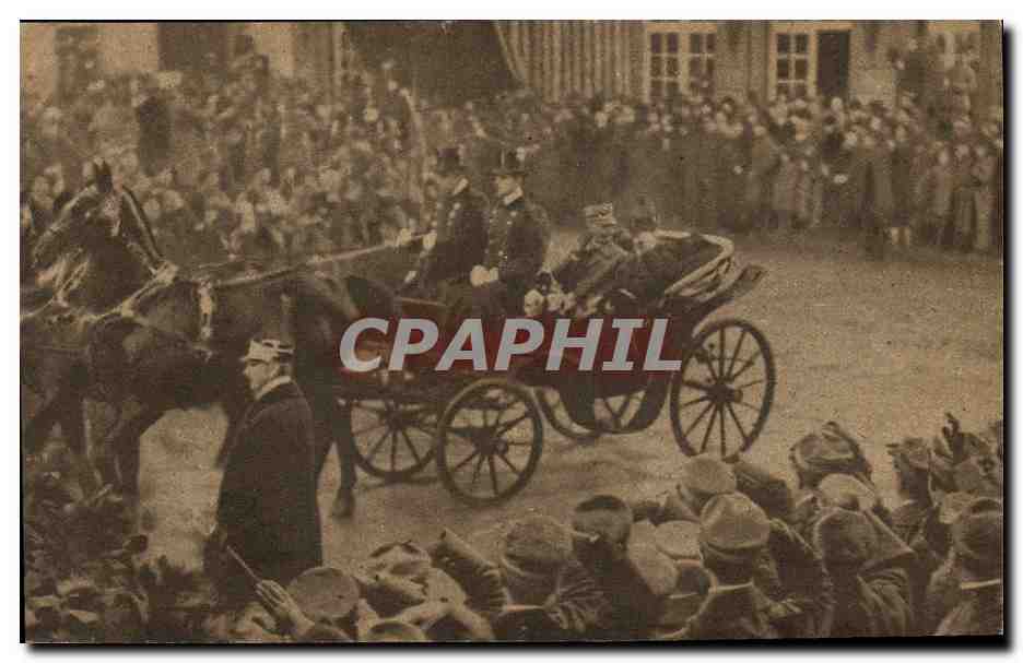 Victor-Emmanuel III arrivant à Versailles — Collection Privée de M. Guyot, Toulouse