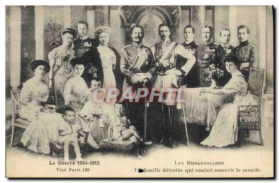 La Guerre 1914-1915 — Famille Hohenzollern — Visé Paris 129
