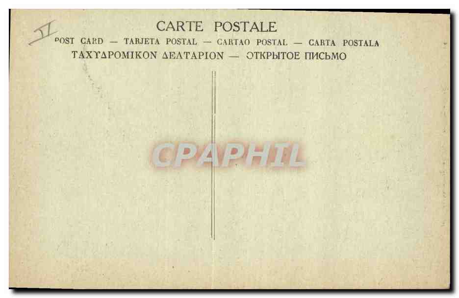 CPA Militaria General Roques French Minister of war  — Rückseite