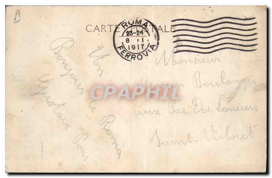 Général Cadorna et Lord Kitchener — portraits encadrés de drapeaux — éditeur non visible — Reverso