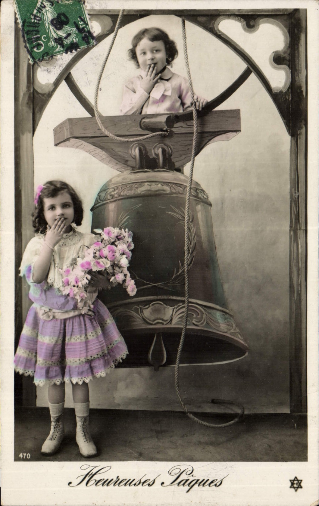 CPA Cloche Enfants 