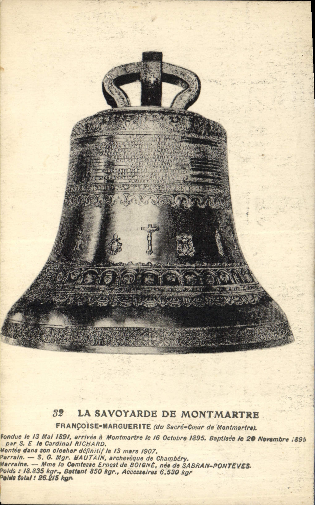 CPA Cloche La Savoyarde de Montmartre Francoise Marguerite Paris 