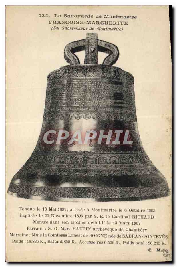 CPA Cloche La Savoyarde de Montmartre Sacre Coeur Paris 