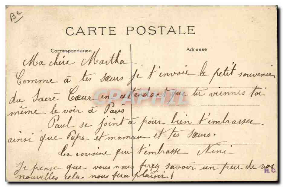 Paris-Montmartre — Montage de la Savoyarde au Sacré-Cœur, 16 octobre 1895 — J.H. — n° 083 — Reverso