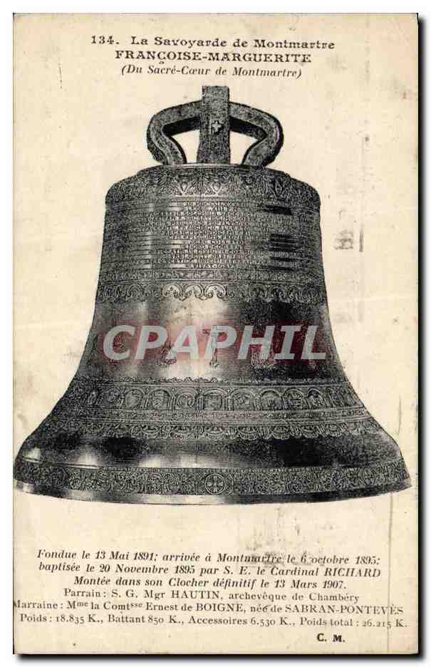 CPA Cloche La Savoyarde de Montmartre Sacre Coeur Paris 