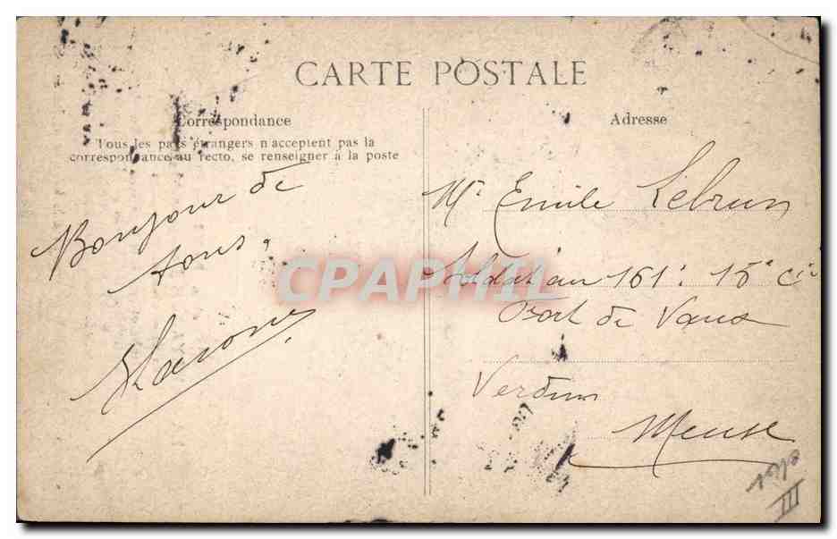 La Savoyarde — Cloche du Sacré-Cœur de Montmartre — Paris, n°4364 — Verso