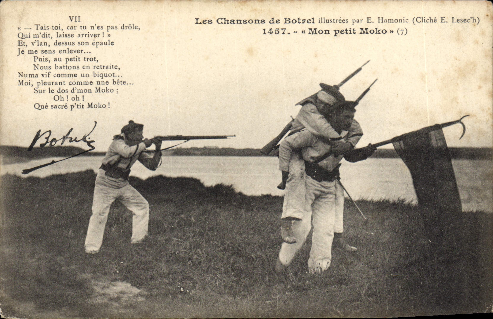 CPA Folklore Botrel Les chansons de Botrel illustrees Mon petit Moko 