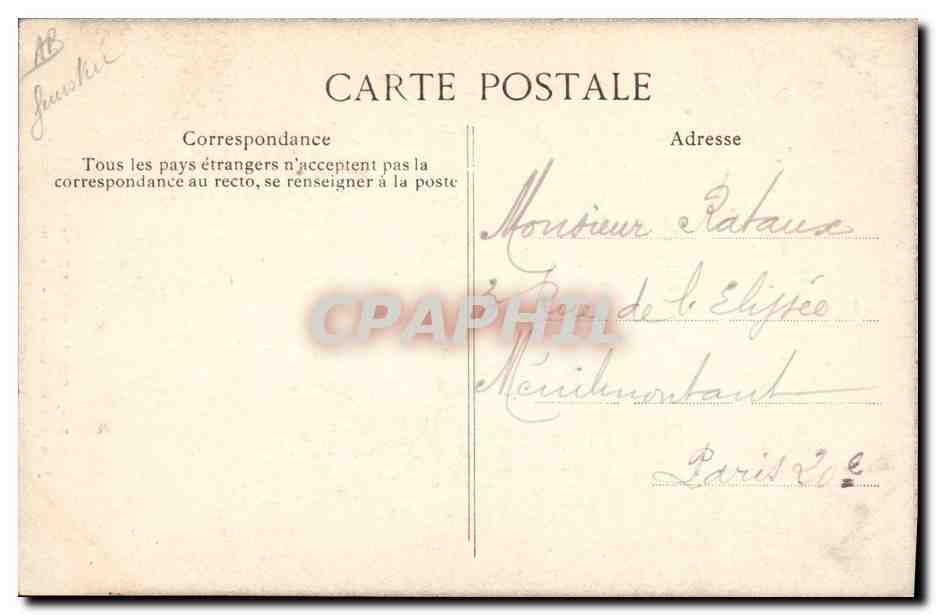 CPA Folklore Costumes Bretons Jeune fille de Pont Aven Toilette du dimanche  — Verso