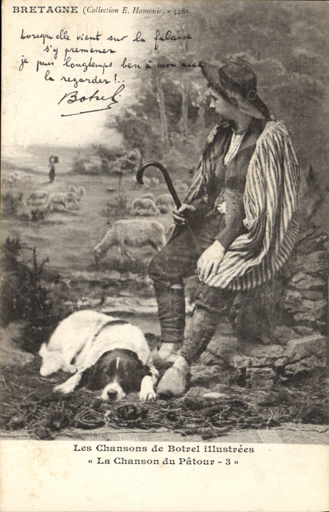 CPA Folklore Botrel Les chansons de Botrel illustrees La chanson du patour Chien 