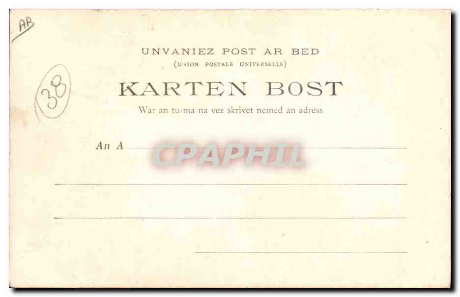 CPA Folklore Mr et Mme Botrel  — Verso