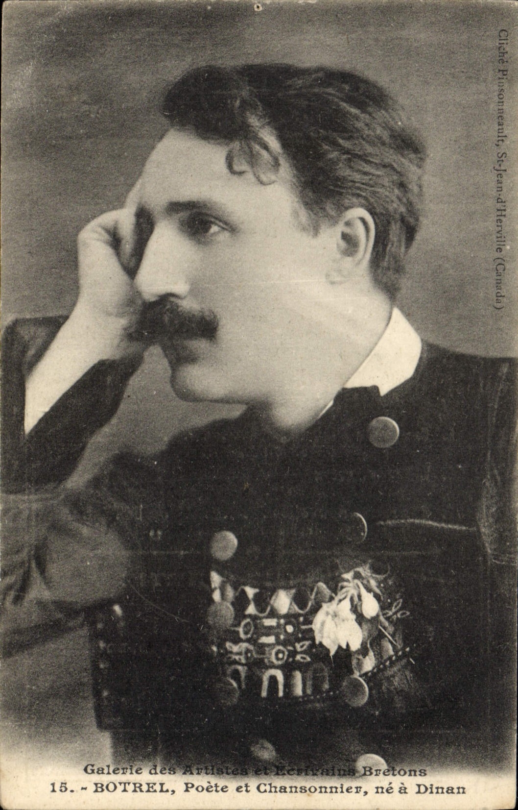 CPA Folklore Botrel Poete et chansonnier ne a Dinan Concert Botrel 30 octobre 1905 Doric et Lena 