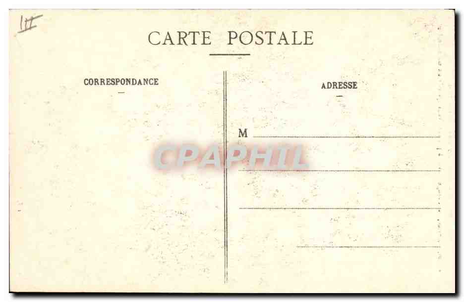 CPA Folklore Autour des Lits clos Oui Valentin  — Verso