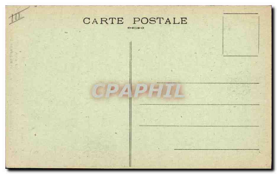 CPA Folklore Autour des Lits clos Eh la !  — Verso