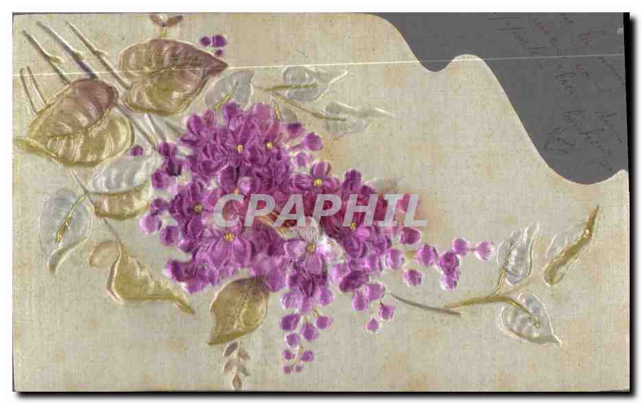 Fleurs de wisteria — décor relief — D.R.G.M. No. 242325/7